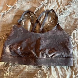 printed lululemon sports bra